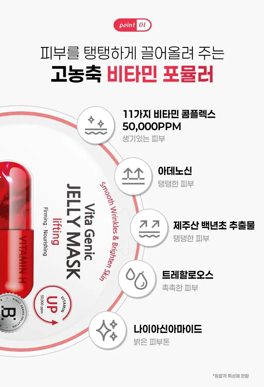 [카밍 폼 증정/안소희 PICK]바노바기 비타 제닉 젤리 마스크 10매 7종 택 1 상세페이지 51